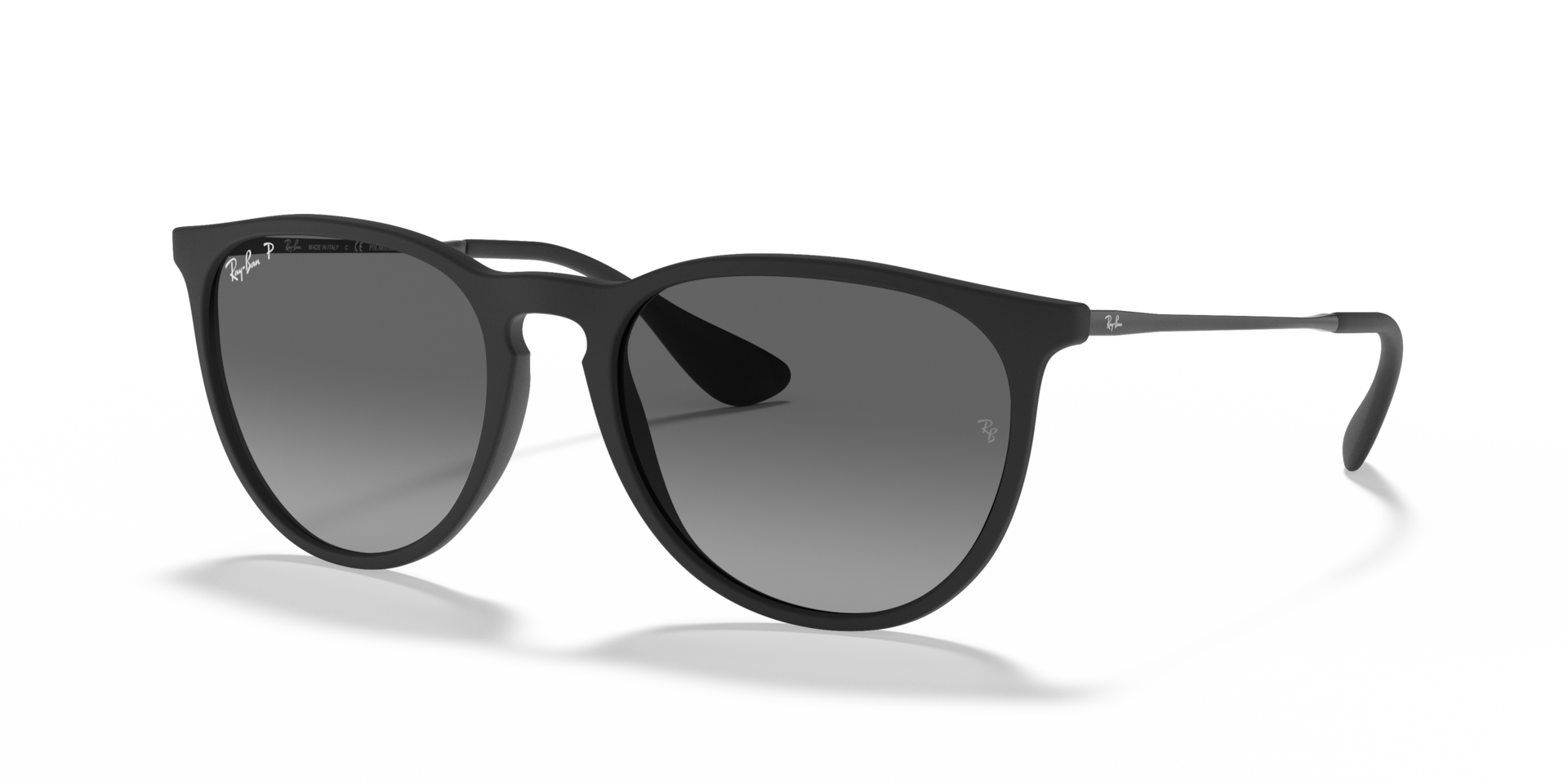 Ray-Ban Erika: Negro · Gris · Polarizado