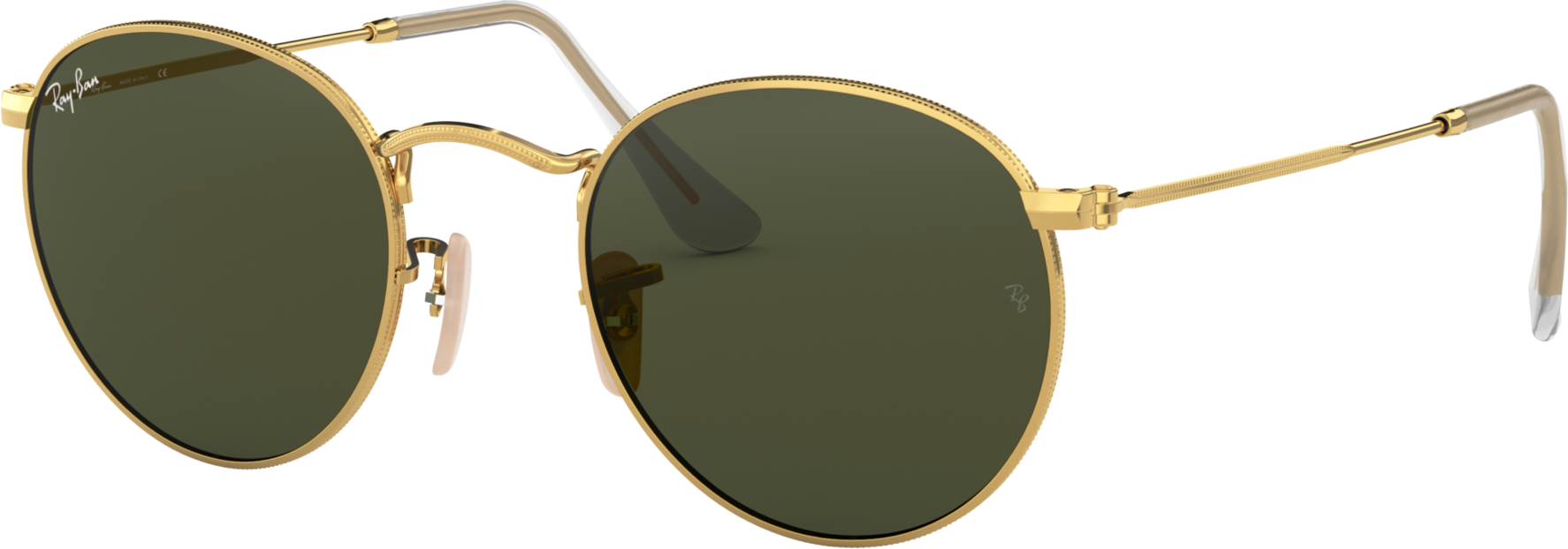 Ray-Ban Round Metal: Dorado · Lentes verdes